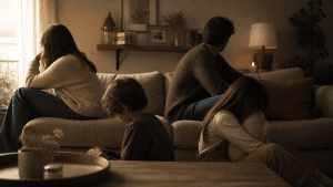 Familia que necesita terapia familiar online